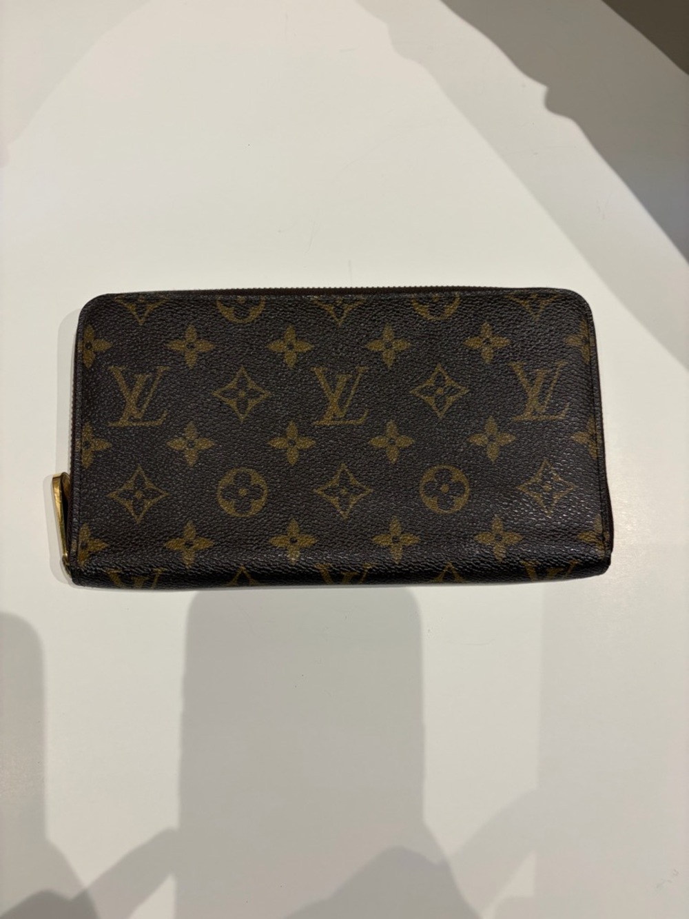 Louis Vuitton Monogram Zip Around Wallet - Brown/Gold Monogram